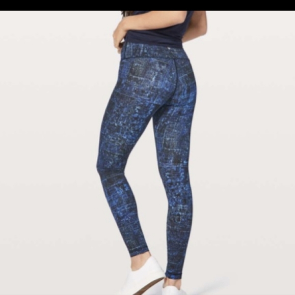 LULULEMON Wunder Under Hi-Rise Tight 28" Blue - Picture 2 of 9